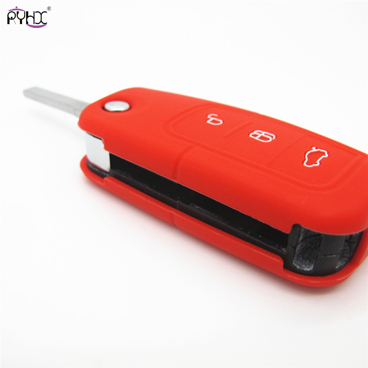 Online wholesale red 2013 Ford Focus key cover,3 button.