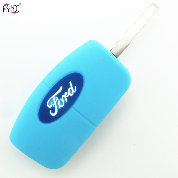 Online wholesale sky-blue Ford Focus key cover,3 button.