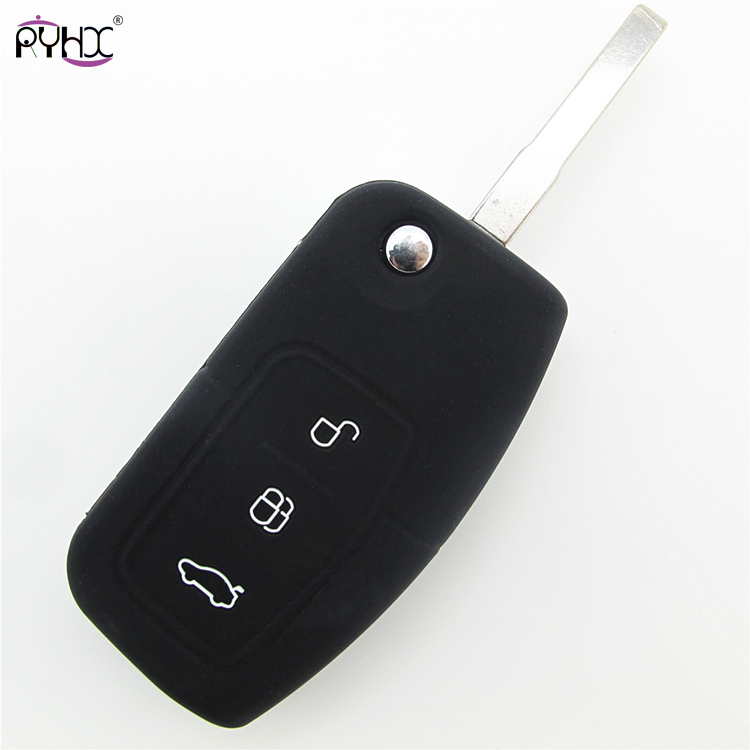 Online wholesale black Ford Focus key fob cover,3 button.