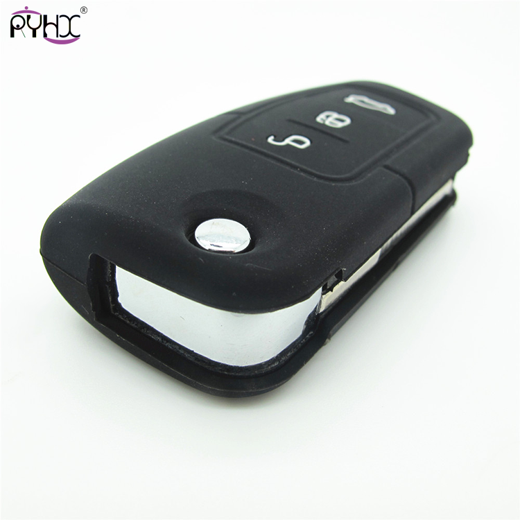 Online wholesale black Ford Focus key fob cover,3 button.