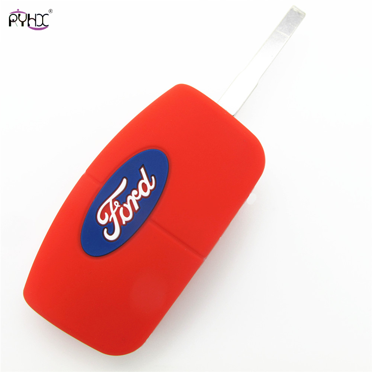 Online wholesale red Ford Focus key fob cover,3 button.