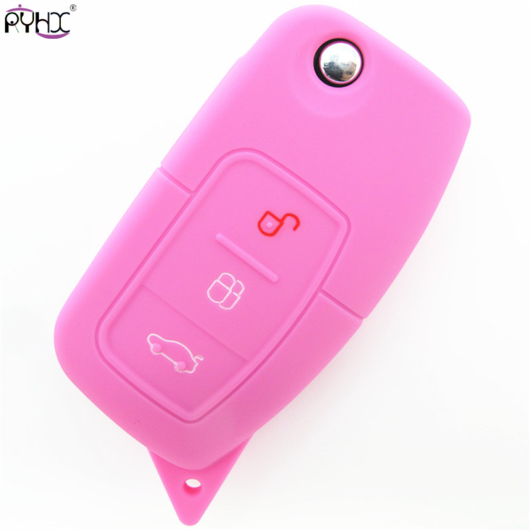 Online wholesale pink 2012 Ford Focus key cover,3 button.