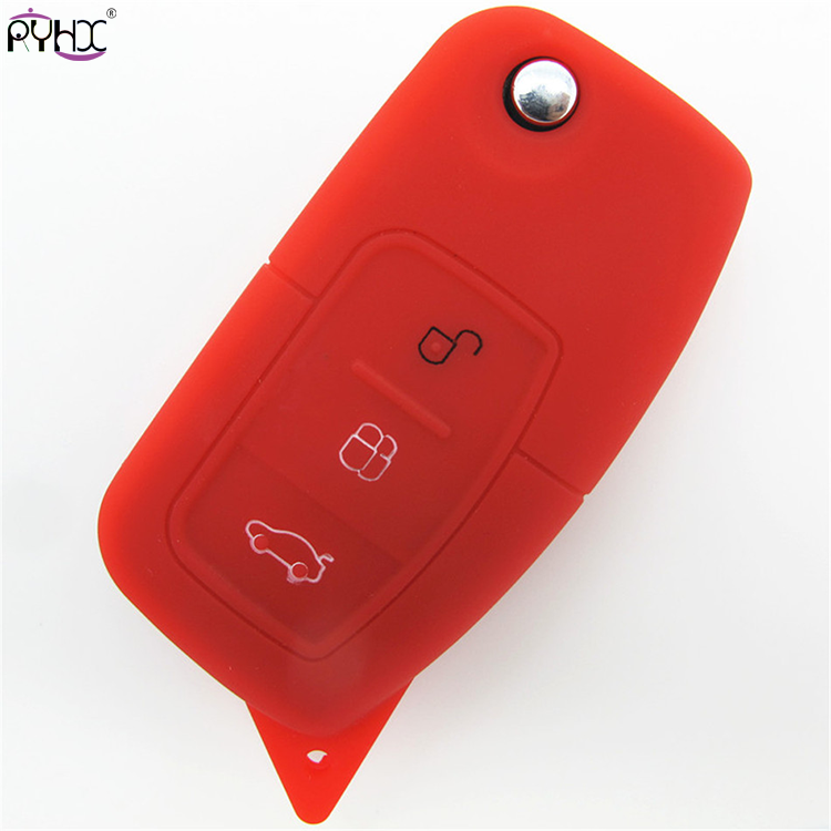 Online wholesale red 2013 Ford Focus key fob cover,3 button.