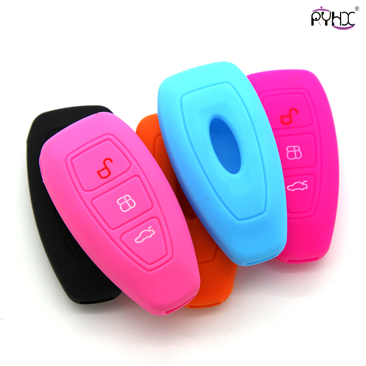 Online wholesale rose-red Ford Focus smart key cover,3 button.