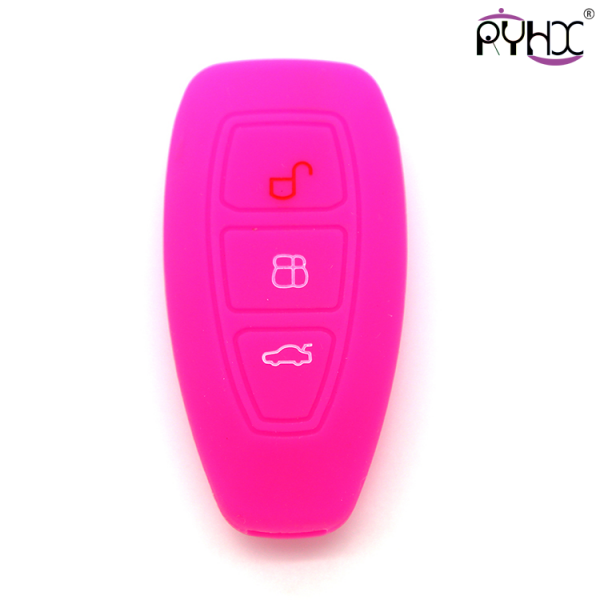 Online wholesale rose-red Ford Focus smart key cover,3 button.