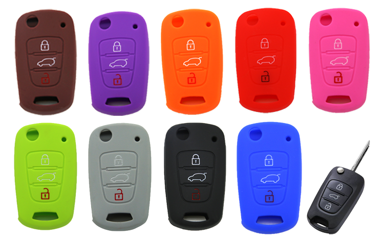 hyundai i20 _ i10 black silicone car key cover (old model)