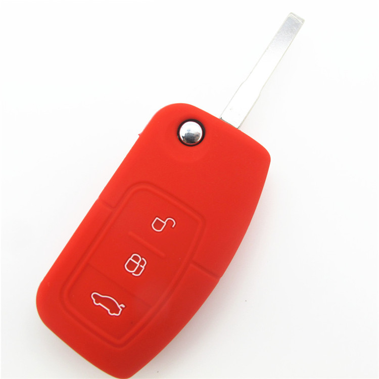 Online wholesale 3-button Ford Fiesta silicone key cover.