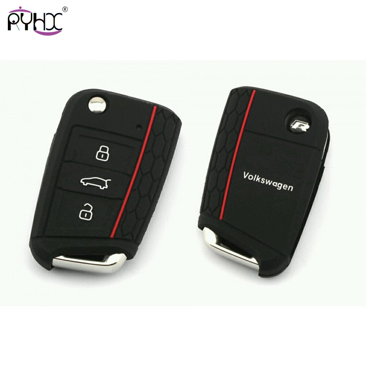 VW GTI Key Cover,Silicone Cover For VW GTI 3-button Key.