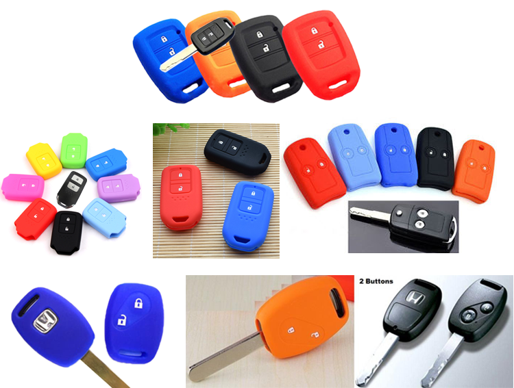 New 2 Button Accord Remote Key Fob Silicon Silicone Cover Case for Honda 2 BT CR.