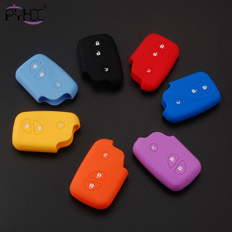 Red lexus car key cover,wholesale silicone cover for lexus