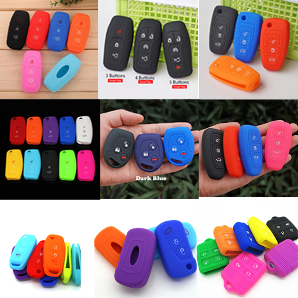 Ford Key Fob Cover -Colorful silicone key cover for Ford 2 button/3 button/4 button car key here.