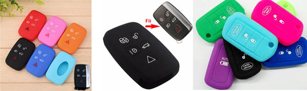 Land Rover Key Fob Cover -Colorful silicone key cover for Land Rover LR3 Discovery Range Rover Sport Evoque Freelander 2 Evoque car key here.