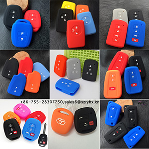 Toyota Key Fob Cover -Colorful silicone key cover for Toyota car key here.