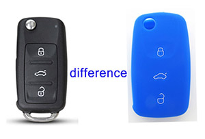 What is the difference between a silicone car key cover case and a car key shell replacement?