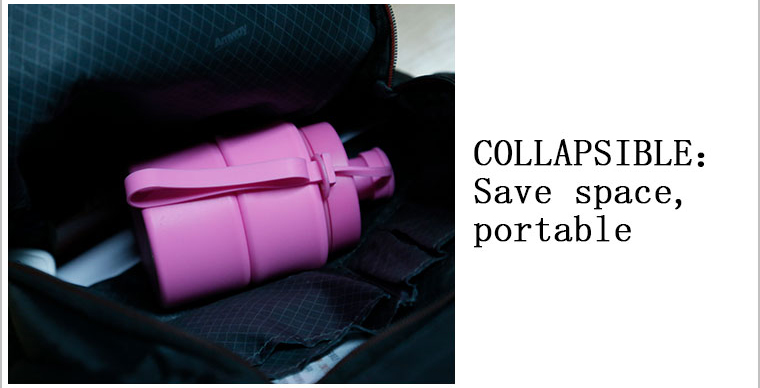 collapsible bottle-save space,easy to put in the backpack,portable. collapsible bottle-save space,easy to put in the backpack,portable.