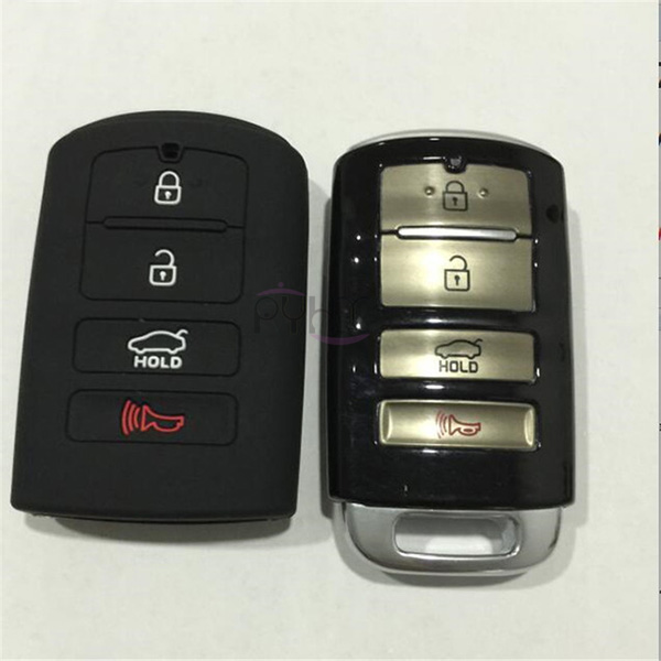 High quality silicone key fob cover for KIA K7 smart key(4button).