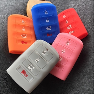 High quality silicone key fob cover for KIA K7 smart key(4button).