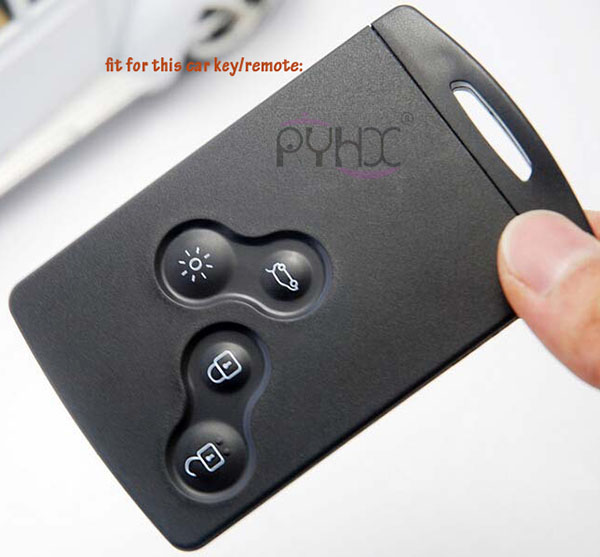 High quality 4 button Renault Laguna Megane Koleos car key/remote  silicone covers case protection skin
