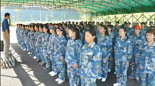 Standing like a soldier
