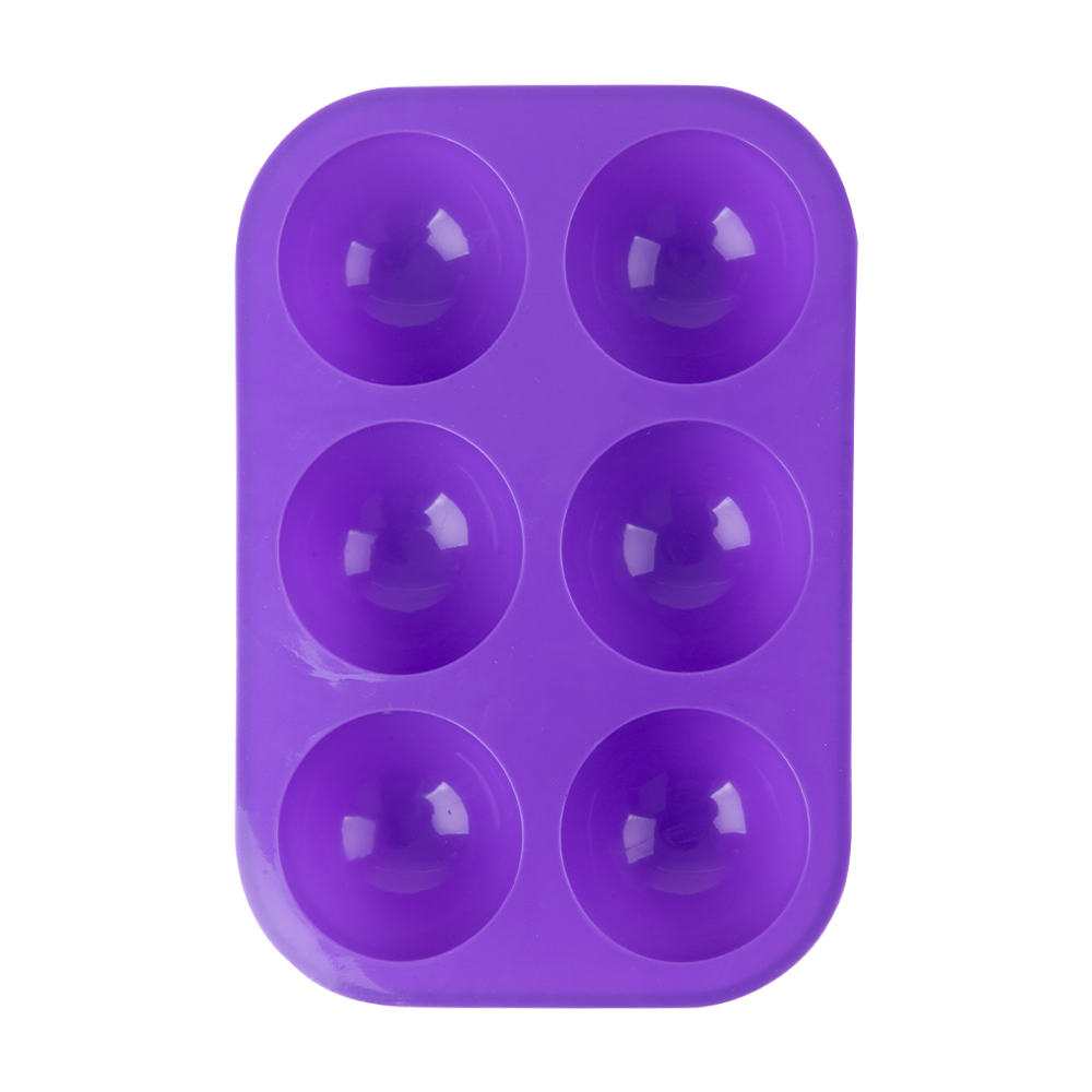 6 Hole round Shape Silicone Molds for cake Baking