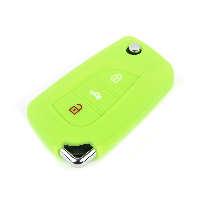 Silicone Key Fob Cover Toyota RAV4 with 3 Buttons and Embossed Design