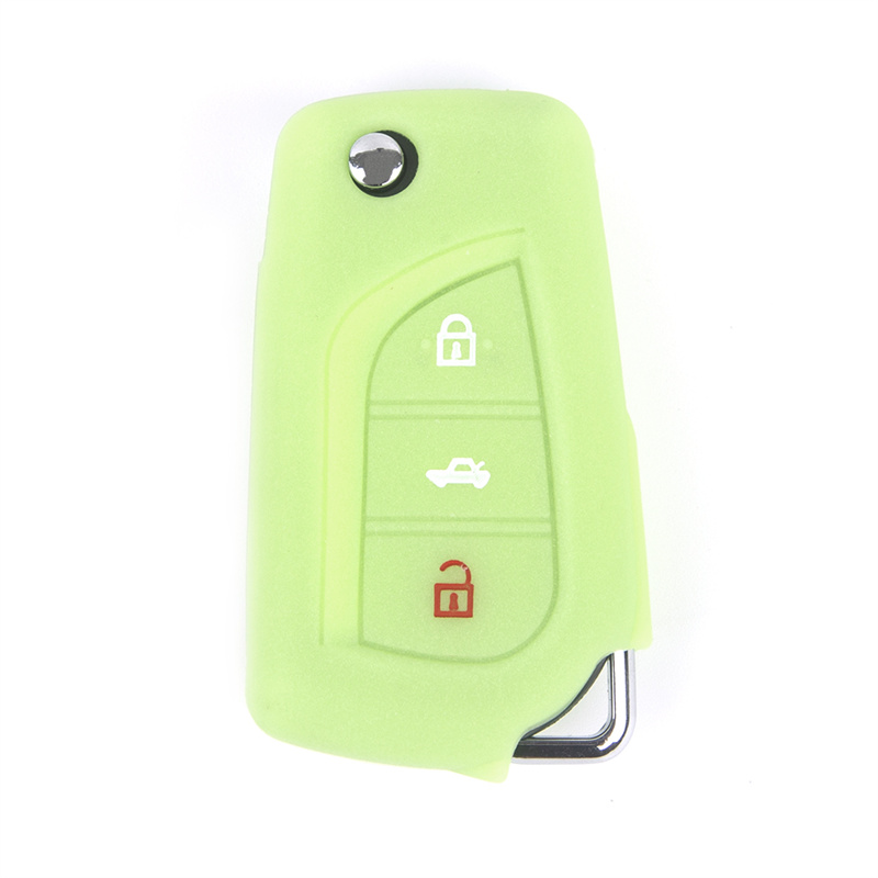 Silicone Key Fob Cover Toyota RAV4 with 3 Buttons and Embossed Design