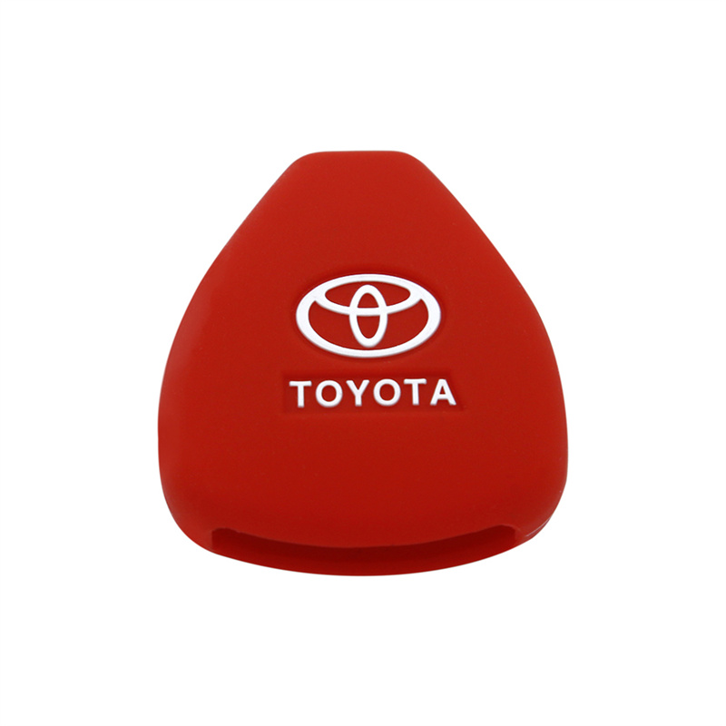 Multi-Colored Toyota Silicone Key Cover for Camry with 4 Buttons and Logo