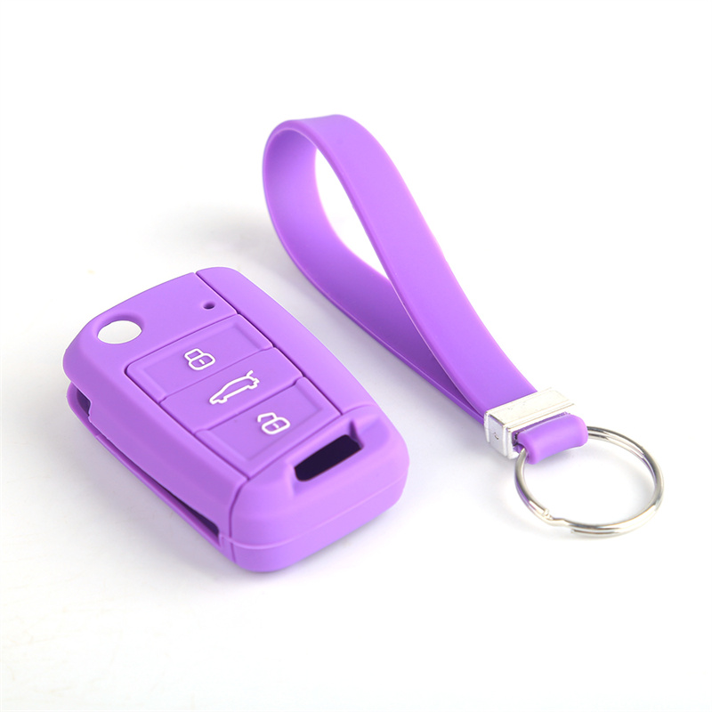 Factory Outlet Volkswagen Golf 7 Silicone Fob Cover with 3 Buttons and Many Optional Colors