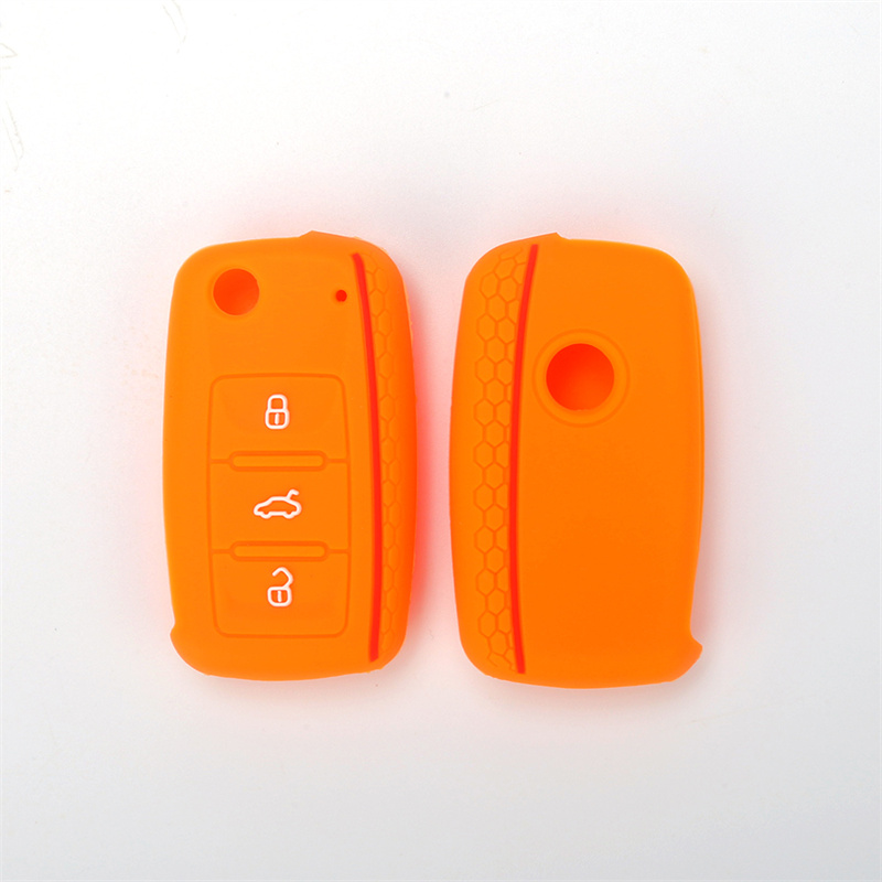 Original Factory Silicone Car Remote Cover with 3 buttons and  a cool straight wire design for most VW models