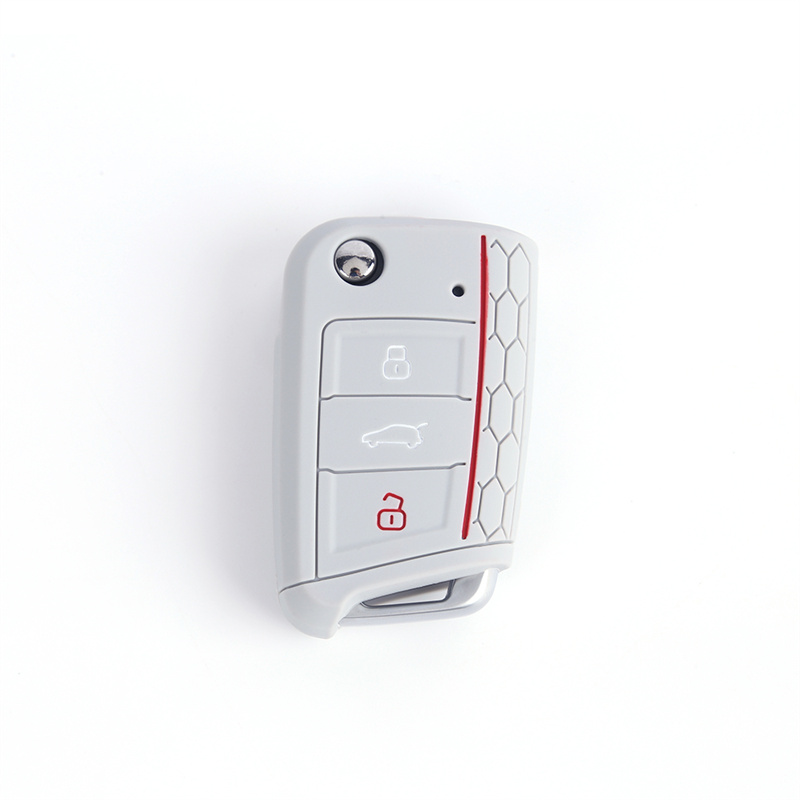 Wholesale VW Golf 7 Colors Silicone Car Key Cover Fitting for Golf/Lamando/Tiguan/New Superb/Octavia