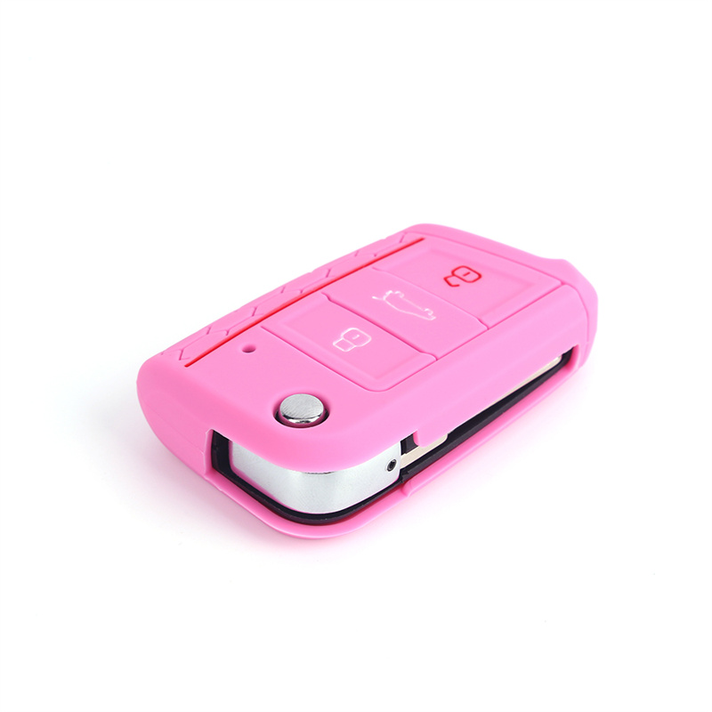 Wholesale VW Golf 7 Colors Silicone Car Key Cover Fitting for Golf/Lamando/Tiguan/New Superb/Octavia